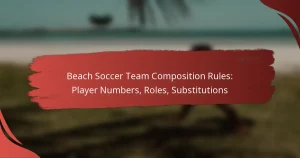 Beach Soccer Team Composition Rules: Player Numbers, Roles, Substitutions